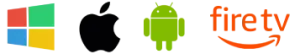 Compatible Windows, Android et Fire TV