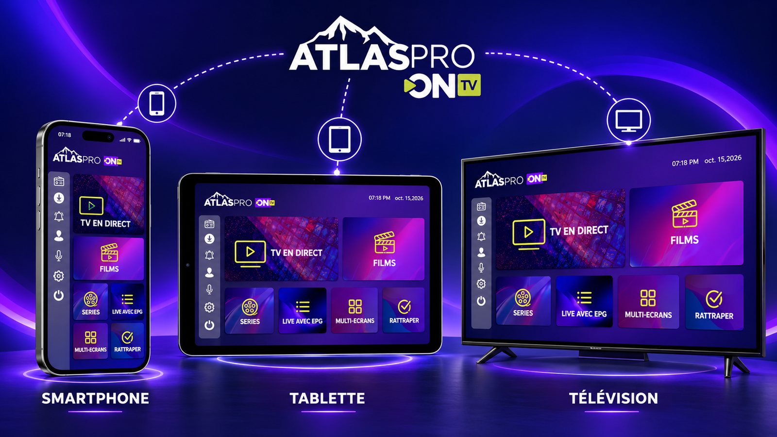 Installation Atlas Pro ONTV sur iPhone, iPad et Apple TV