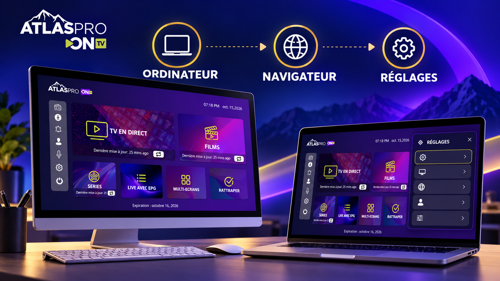 Atlas Pro ONTV sur PC Windows et Mac